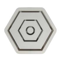 Silikon Gießform Kerzenständer Hexagon + Folienschablonen