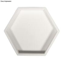 Silikon Gießform Kerzenständer Hexagon + Folienschablonen