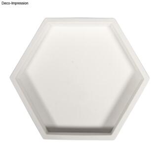 Silikon Gießform Kerzenständer Hexagon + Folienschablonen
