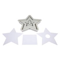 Silikon Gießform Kerzenständer Stern +...