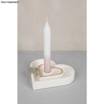 Silikon Gießform Kerzenständer Herz + Folienschablonen