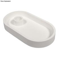 Silikon Gießform Kerzenständer oval + Folienschablonen