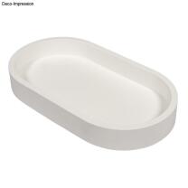 Silikon Gießform Kerzenständer oval + Folienschablonen
