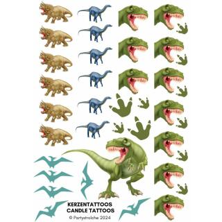 Kerzentattoos Dinosaurier