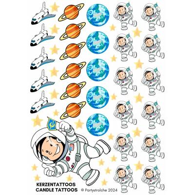 Kerzentattoos Astronaut
