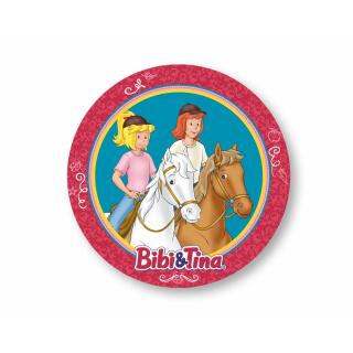 Bibi und Tina Tortenaufleger aus Esspapier - 20 cm