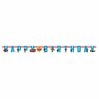 Feuerwehrmann Sam - Girlande Happy Birthday - Design 2023