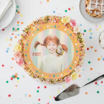 Pippi Langstrumpf Tortenaufleger aus Esspapier - 20 cm