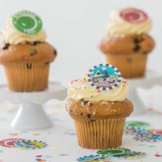 Polizei Muffinaufleger aus Esspapier -12 Stück