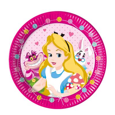 Pappteller - Alice im Wunderland