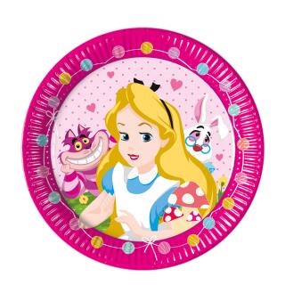 Pappteller - Alice im Wunderland
