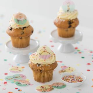 Pippi Langstrumpf Muffinaufleger aus Esspapier - 12 Stück