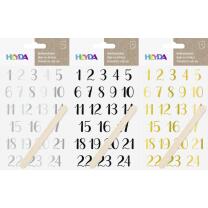 Rubbelsticker Rub-on "Advent Zahlen"  -
