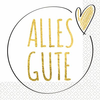 Servietten - Alles Gute, 16 Stück