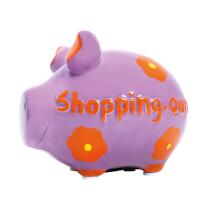 KCG Kleinschwein Keramik Sparschwein - Shopping Queen -...