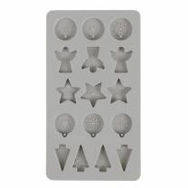 Silikon Gießform Mini-Dekoformen "Xmas"