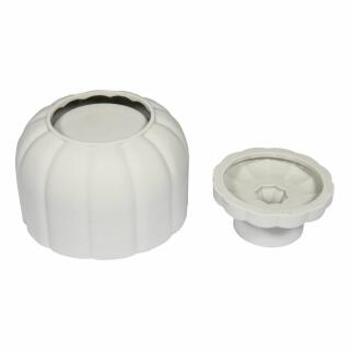 Silikon Gießform Kürbis  mit Deckel 10 cm