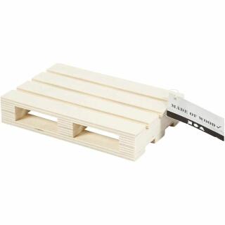 Miniatur - Holzpalette natur 12 x 8 x 2,5 cm