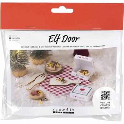 Mini Kreativ Set Wichteltür - Pizza