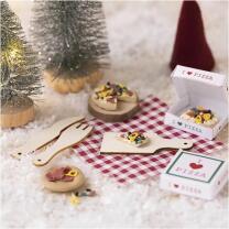 Mini Kreativ Set Wichteltür - Pizza