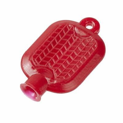 Miniatur Wärmflasche ca. 2 cm, 2 Stück