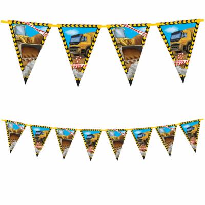 Construktion - Baustelle - Wimpelkette, 2,3 m