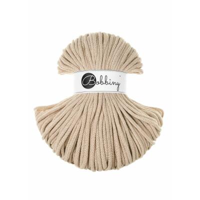 Bobbiny Premium Kordel 5 mm x 100 m Warm Beige