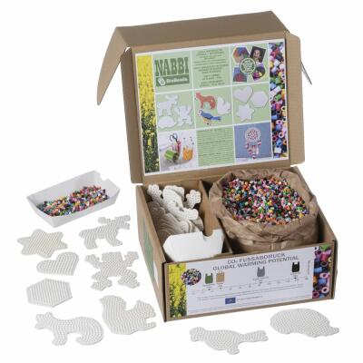 Schulset (01) Bügelperlen NABBI BioBeads - biologisch abbaubar
