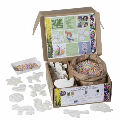 Schulset (02) Bügelperlen NABBI BioBeads pastell - biologisch abbaubar