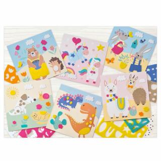 Bastelset Filzbilder "Happy  friends"