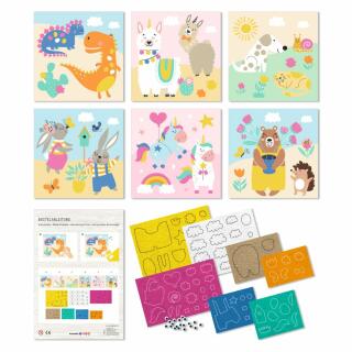 Bastelset Filzbilder "Happy  friends"