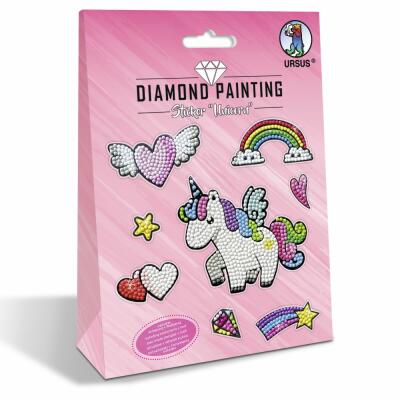 Bastelset Diamond Painting Sticker "Unicorn"