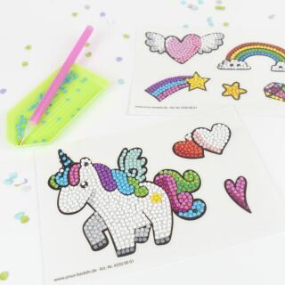 Bastelset Diamond Painting Sticker "Unicorn"
