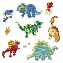 Bastelset Diamond Painting Sticker "Dinos"