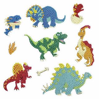 Bastelset Diamond Painting Sticker "Dinos"
