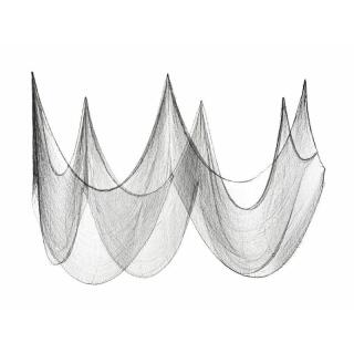 großes Spinnennetz schwarz 9,8 x 0,72 m - Halloween