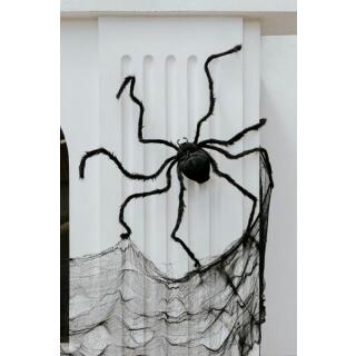 großes Spinnennetz schwarz 9,8 x 0,72 m - Halloween