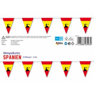 Spanien - Wimpelkette  3,5 m
