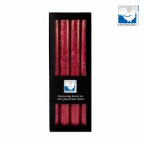 4 Stabkerzen Stearin 250 x 22 mm in Geschenkbox - 06...