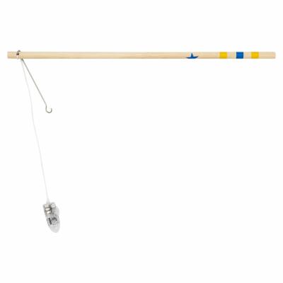 Elektrischer Laternenstab 30 cm - Holz mit LED