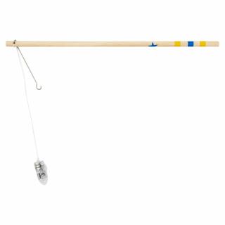 Elektrischer Laternenstab 30 cm - Holz mit LED
