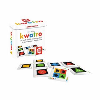 Kwatro - Mini-Legespiel in Metalldose