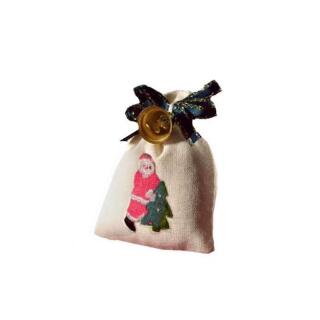 Miniatur Weihnachtsmann - Sack mit Glocke, ca. 4 cm