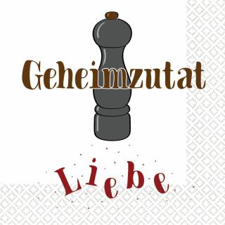Servietten - Geheimzutat Liebe