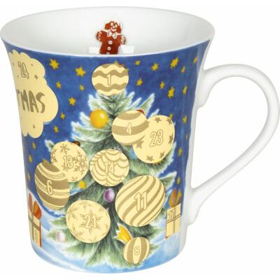 Könitz Adventskalender als Tasse - 24 Flächen zum Freirubbeln