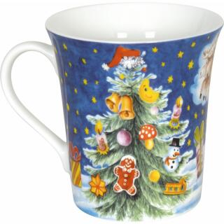 Könitz Adventskalender als Tasse - 24 Flächen zum Freirubbeln