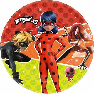 Pappteller Miraculous Ladybug - Design 2024, 8 Stück