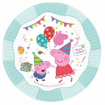 Pappteller Peppa Wutz - Peppa Pig - Design 2024, 8 Stück
