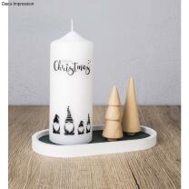 Transferfolie - Kerzentattoos Winter + Christmas, 2 Bogen