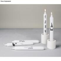 Transferfolie - Kerzentattoos Winter + Christmas, 2 Bogen